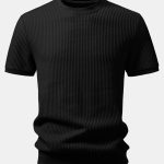 Waffle Ribbed Hem T-Shirt