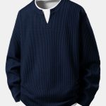 Relax Fit Waffle 2 In 1 Notched Collar T-Shirt