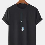 Astronaut On A String Print T-Shirt