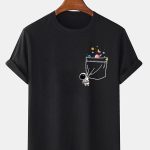 Astronaut Space Pocket Print T-Shirt