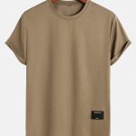 Muscle Fit Arc Hem Mesh T-Shirt